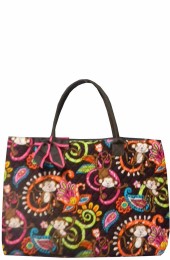 Large Quilted Tote Bag-MON3907/BR
